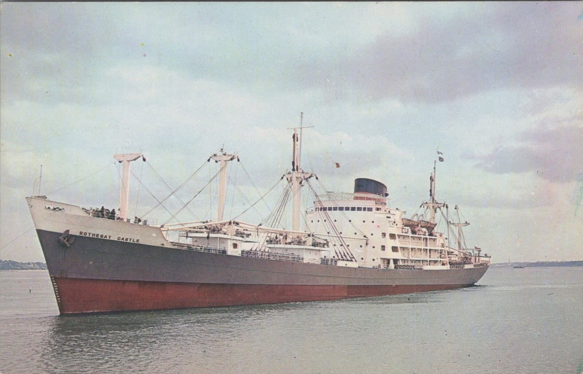 Shipping Postcard: Union Castle Line RMS Rothesay Castle Cargo Vessel 60s XT5293