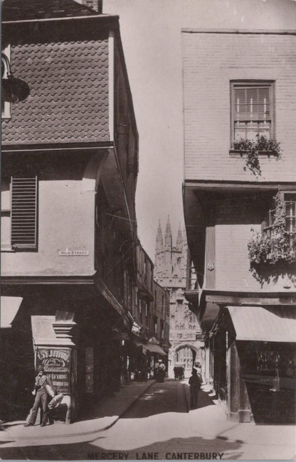 Kent Postcard: Canterbury Mercery Lane Streetview Cathedral Architecture  XT3461