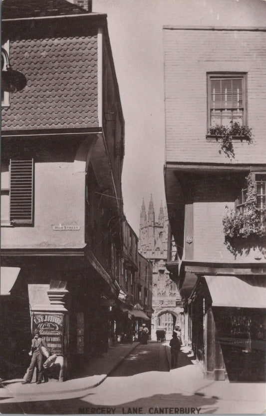 Kent Postcard: Canterbury Mercery Lane Streetview Cathedral Architecture  XT3461
