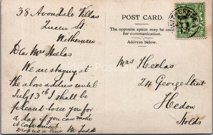 Yorkshire Postcard: Hull Road Lighthouse Withernsea, Miles 1912 XT3655