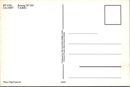 Aviation Postcard: Brazil Varig Boeing 767-205 Airplane Aircraft PP-VNL  XT5191