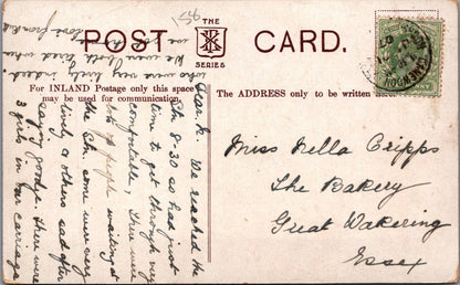 Essex Postcard: Rochford Hall Historic Manor House Grounds 1907 XT3982