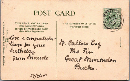 Sussex Postcard: Thomas A Becket's House Tarring, Worthing, 1905 XT3905
