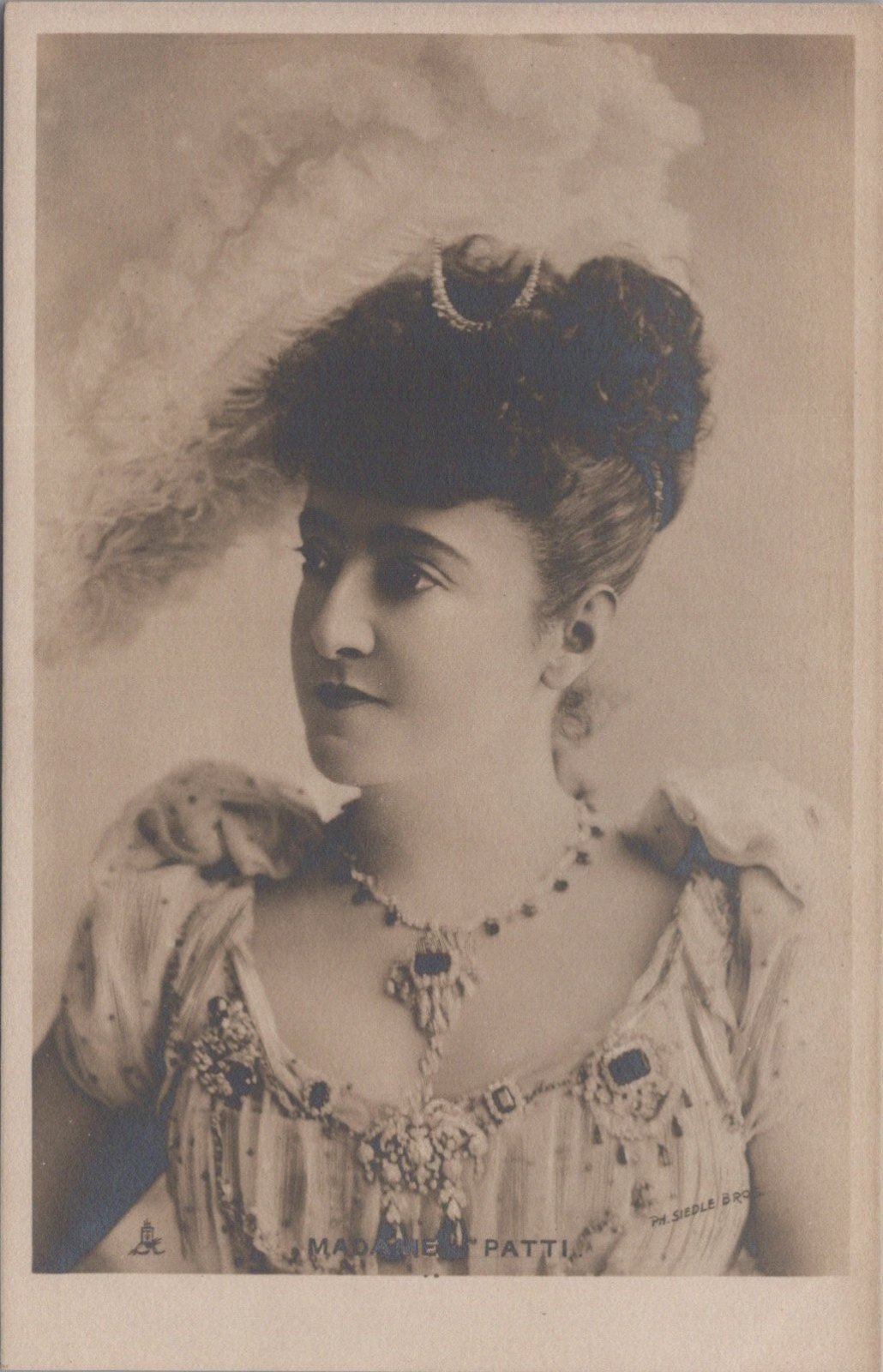 Opera Postcard: Madame Adelina Patti Musical Celebrity RPPC 1900s XT5420