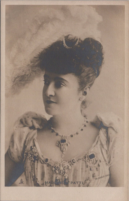 Opera Postcard: Madame Adelina Patti Musical Celebrity RPPC 1900s XT5420