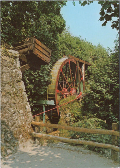 Cornwall Postcard: Wheal Martyn Museum St Austell Water Wheel 1980s XT5120
