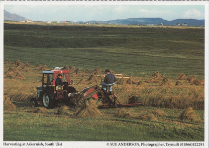 Inverness-shire Postcard: South Uist, Tractor Harvesting At Askernish  XT3835