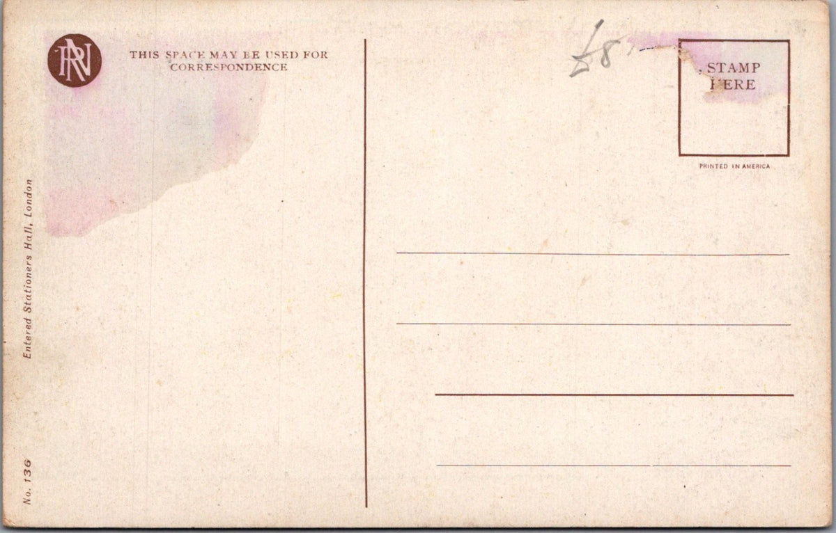 Farewell Postcard: Auf Wiedersehen Nautical Verse Stagecoach Lighthouse XT4977