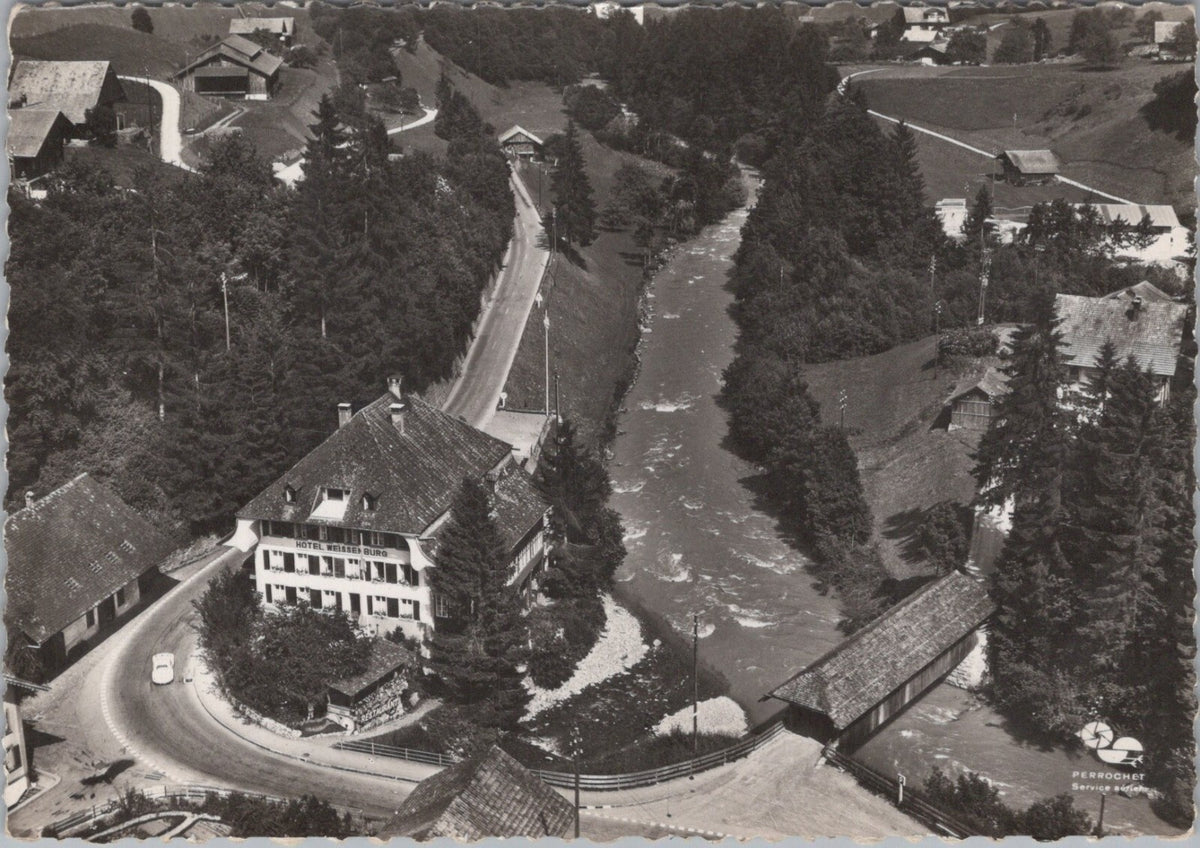 Switzerland Postcard: Weissenburg i Simmental Hotel Restaurant Alte Post XT5137