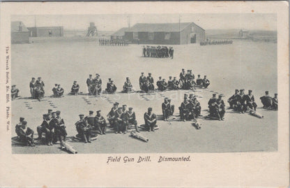 Military Postcard: Royal Navy Field Gun Drill Dismounted, Parade Ground XT3550