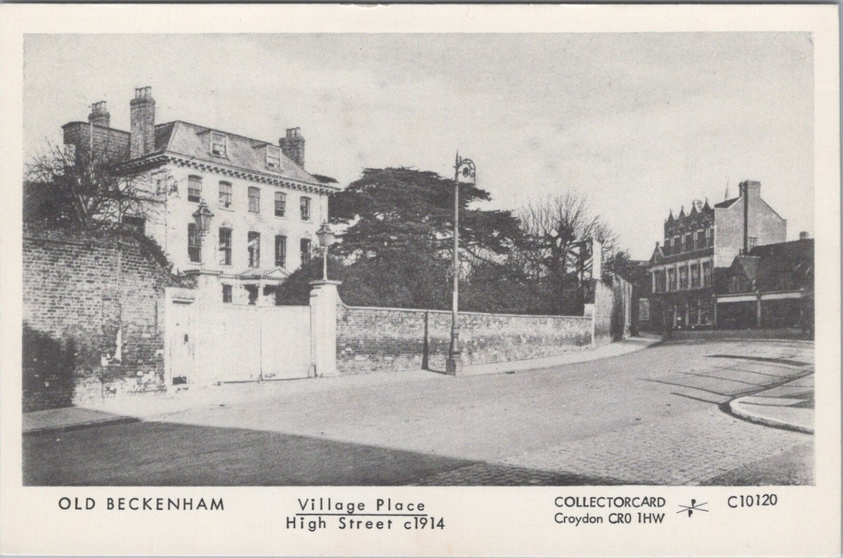 Kent Postcard: Old Beckenham, Village Place High Street Mansions XT3494