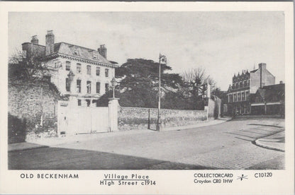 Kent Postcard: Old Beckenham, Village Place High Street Mansions XT3494