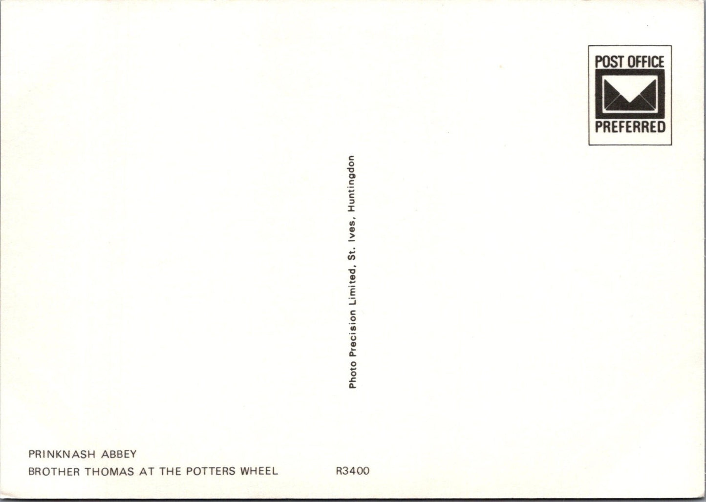 Gloucestershire Postcard: Prinknash Abbey Brother Thomas Potters Wheel XT3854