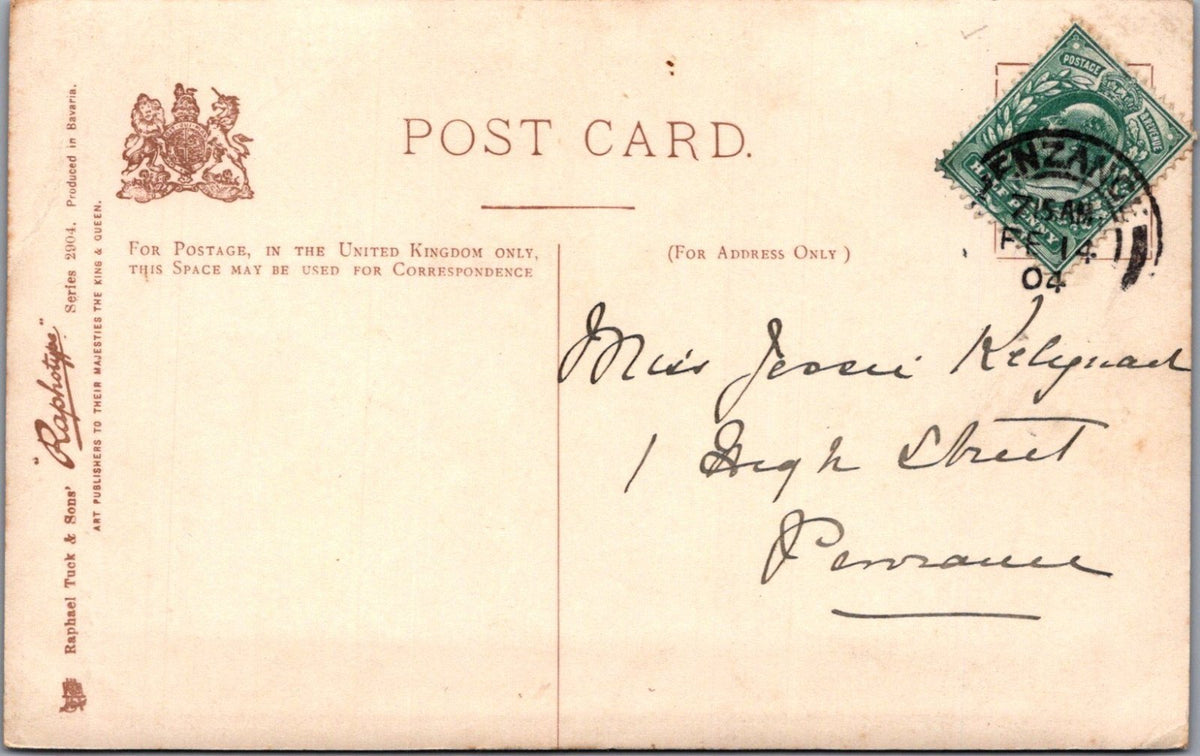 Glamour Postcard: The Swan's Retreat Woman Girl In Punt Boat Raphotype  XT4345