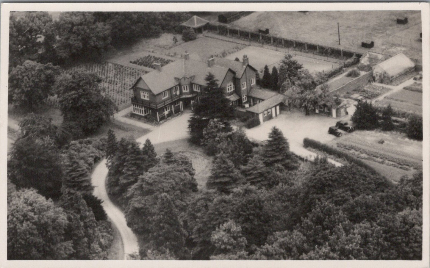 Lancashire Postcard: Barton Grange Hotel Preston Lancaster Road Aerial XT4583