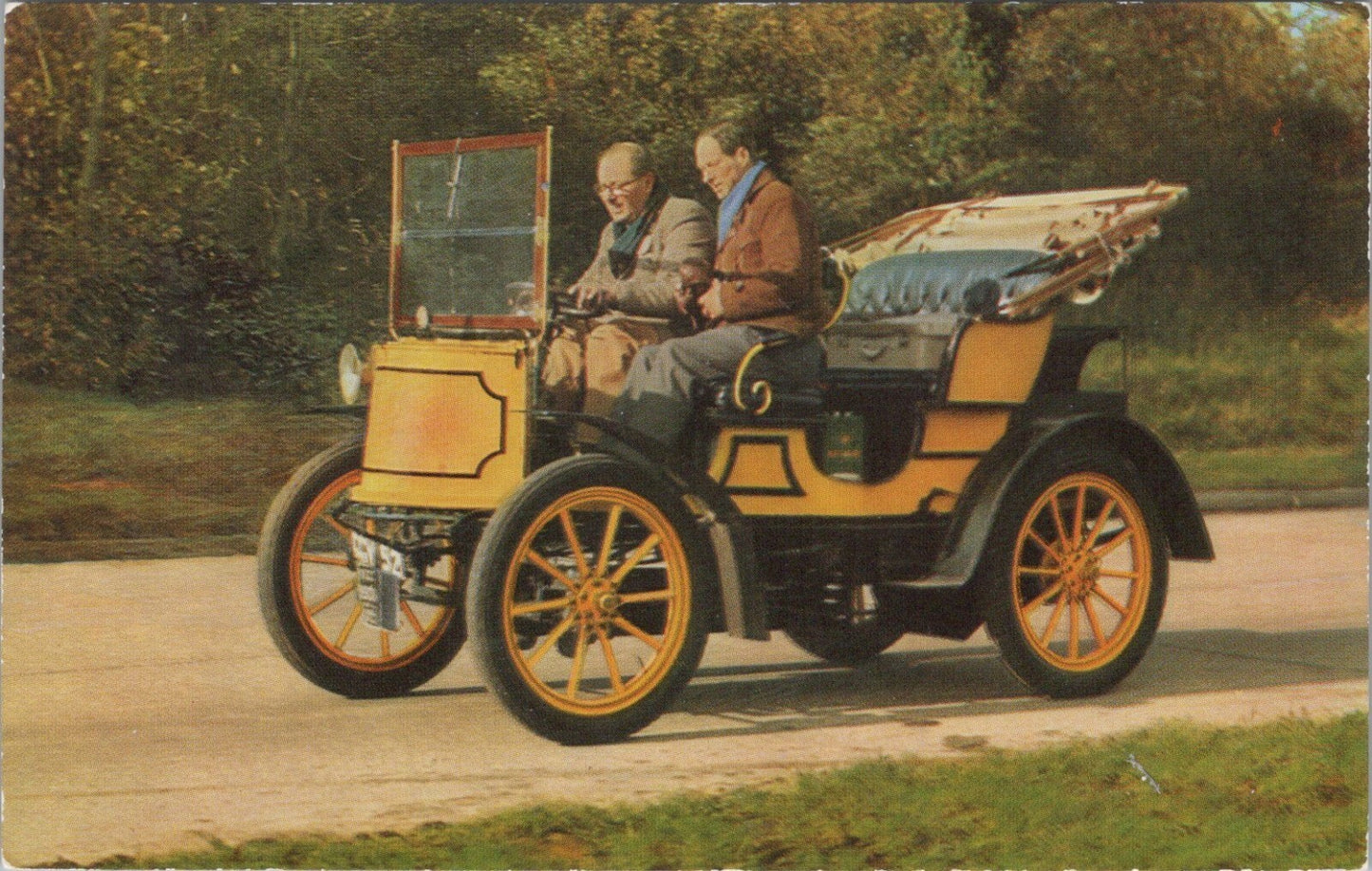 Vintage Transport Postcard: 1900 Gardner-Serpollet 5 h.p. Double Phaeton Car  XT4778