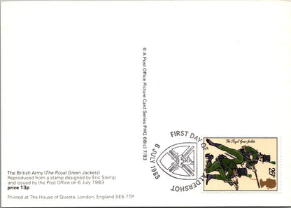 Military Postcard: Royal Green Jackets British Army Eric Stemp PHQ Cover XT5187
