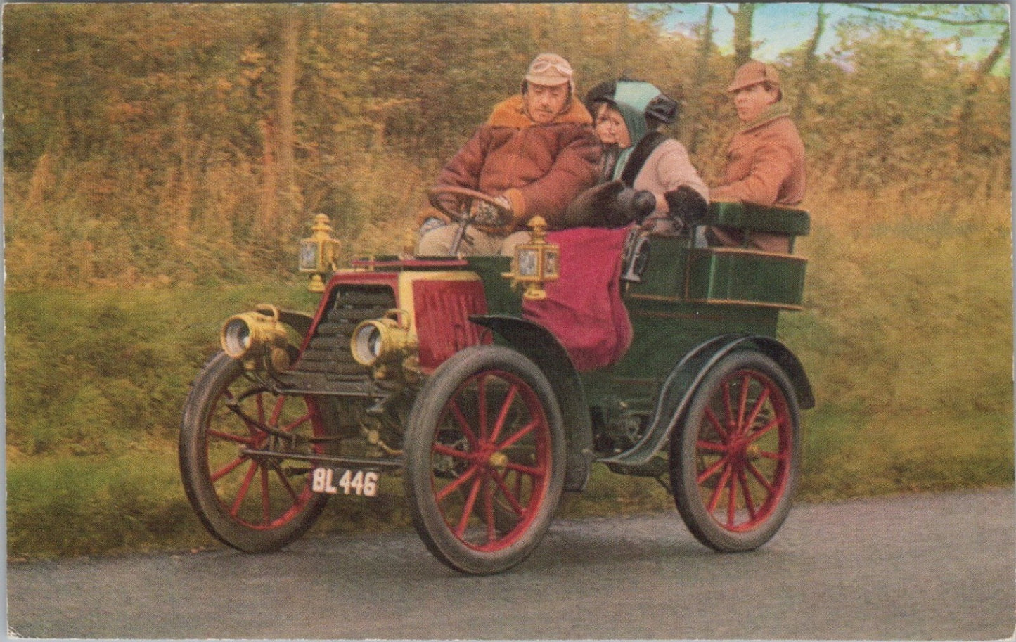 Transport Postcard: Durkopp 8 h.p. Tonneau 1901 Vintage Car Veteran 1970s XT4765
