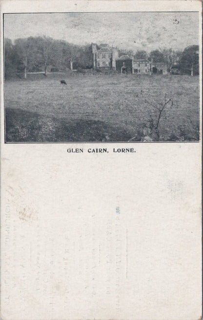Argyll Postcard: Glen Cairn Lorne Country House Estate Landscape 1903 XT5423