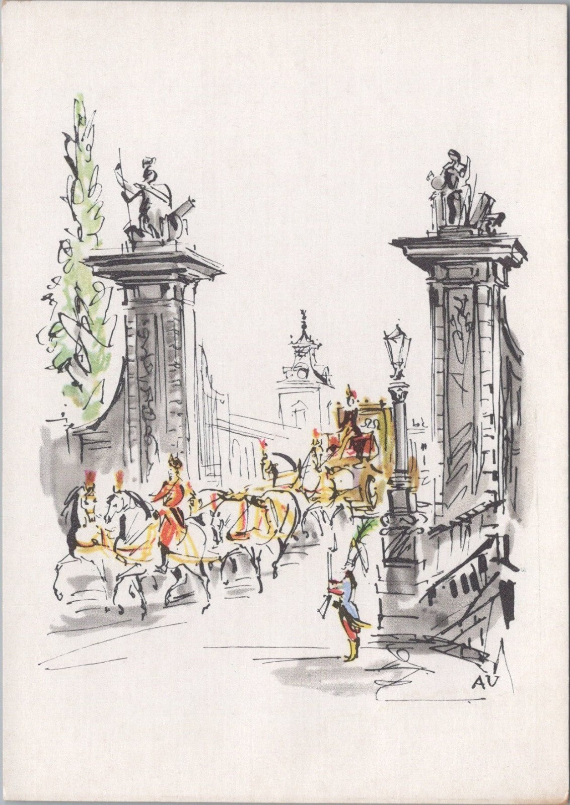 8 Poland Postcards: Wilanów, Warsaw District, Artist Antoni Uniechowski  XT5140