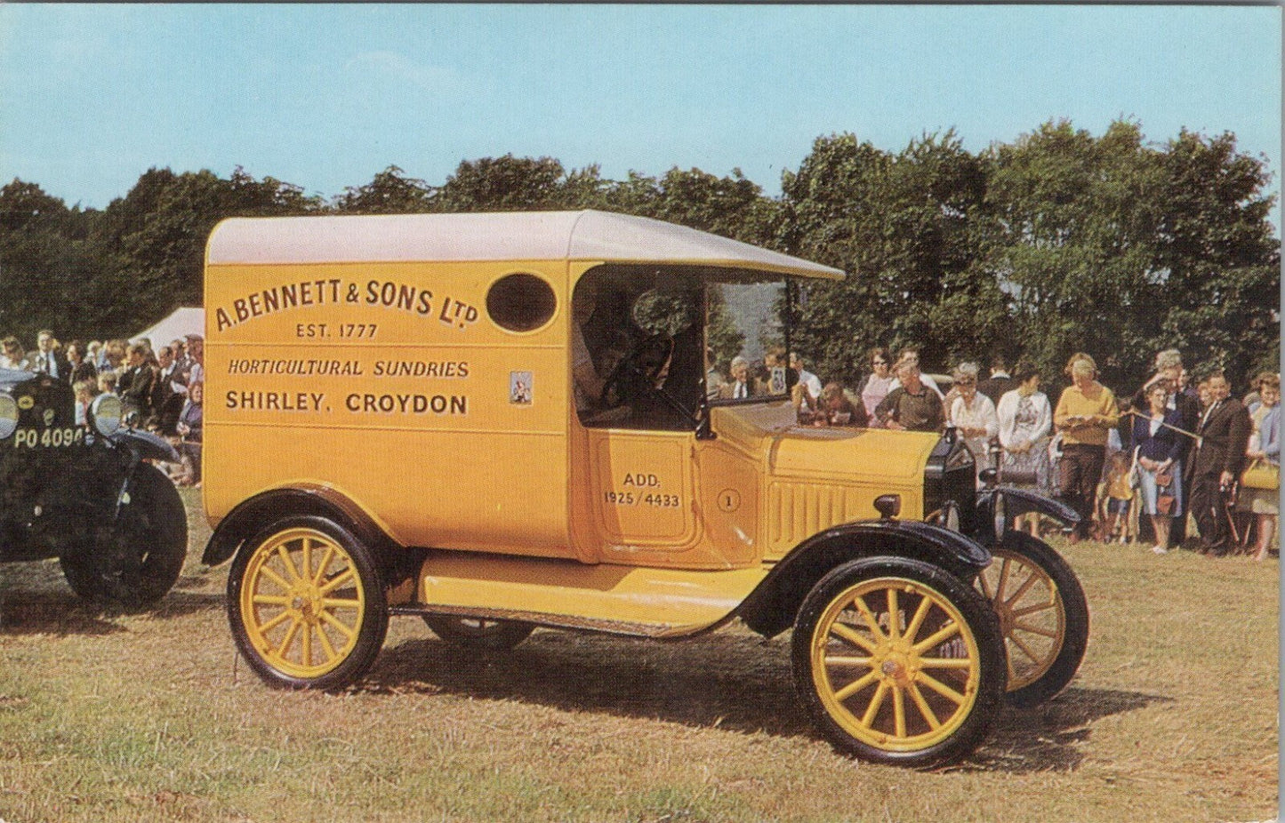 Transport Postcard: Ford Model T Van Bennett Sons Croydon Shirley 1970s XT4761