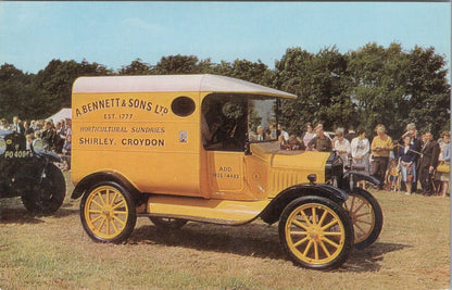 Transport Postcard: Ford Model T Van Bennett Sons Croydon Shirley 1970s XT4761