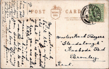 Fisherman Postcard: The Boatie Rows Fishery Poem Art View 1910 XT5425