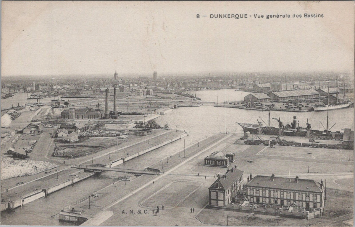 France Postcard: Dunkerque Nord General View Port Bassins Harbor Docks XT3503