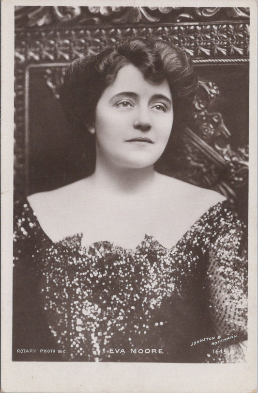 Actress Postcard: Eva Moore Edwardian Theatre Stage Portrait 1904 XT5421