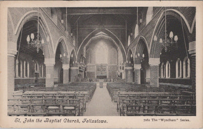 Suffolk Postcard: Felixstowe St John Baptist Church Interior XT5563