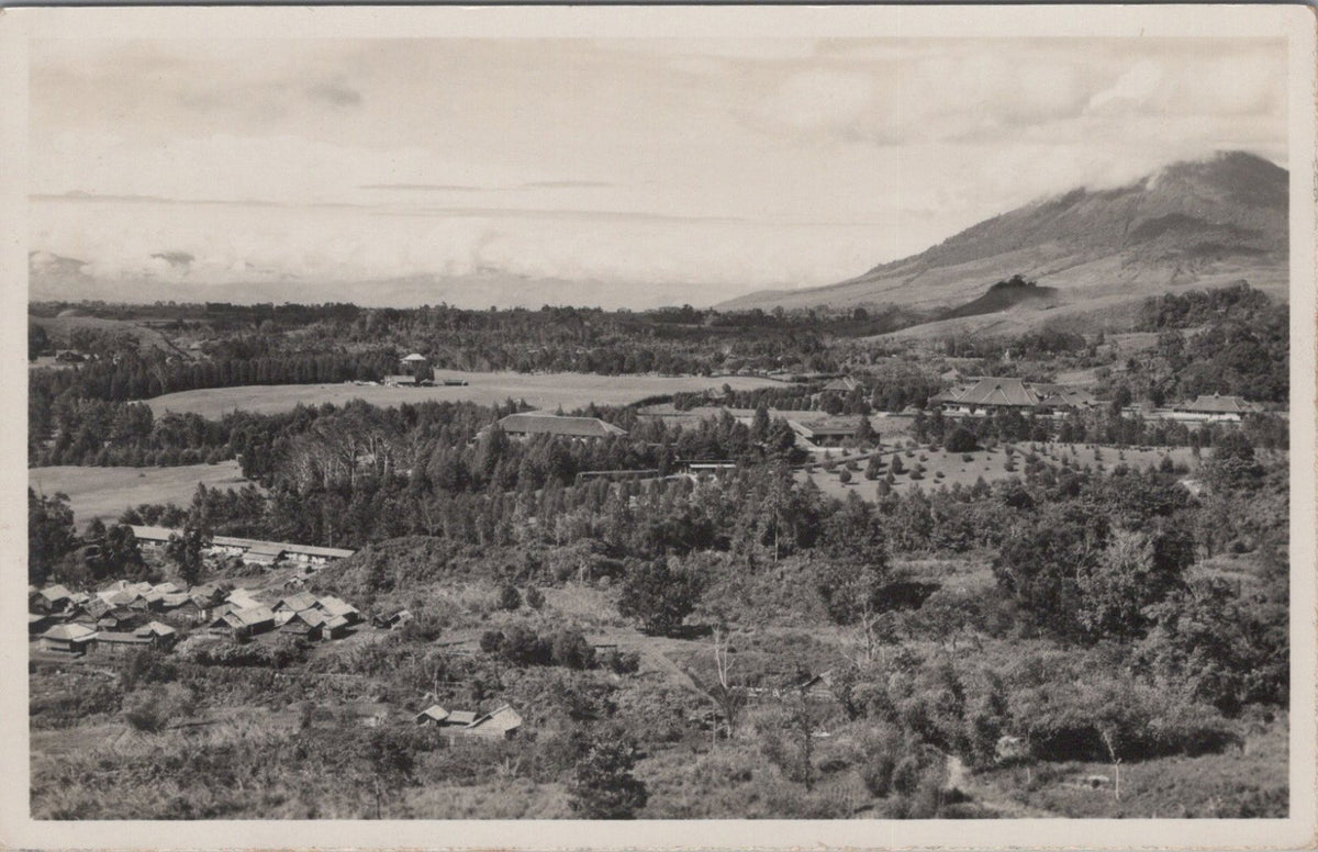 Java Postcard: Landscape View Mountain Volcano Slopes 1930s XT5464