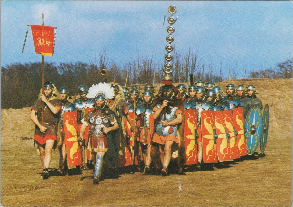 Military Postcard: Ermine Street Guard Roman Legionaries Officers 1980s XT5124