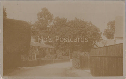 Hampshire Postcard: Warsash Shore Road Village Houses Street Scene RPPC 1910's XT3518
