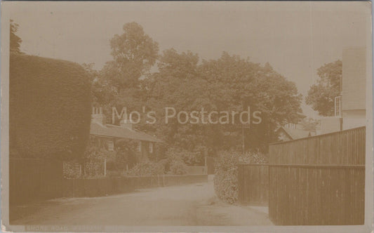 Hampshire Postcard: Warsash Shore Road Village Houses Street Scene RPPC 1910's XT3518