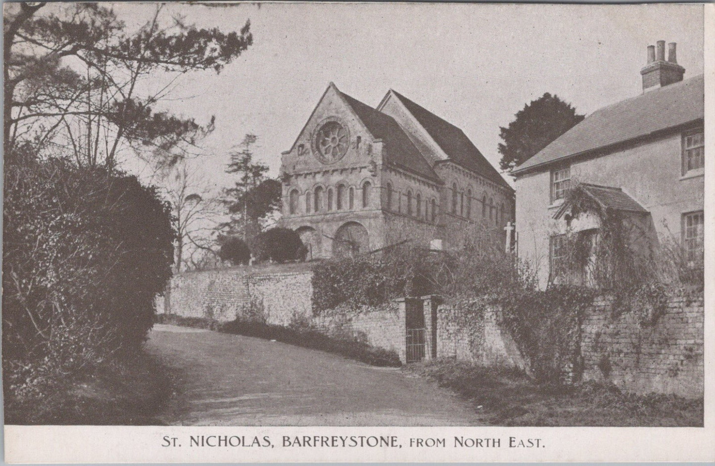 Kent Postcard: St Nicholas Church Barfreystone North East View XT3450