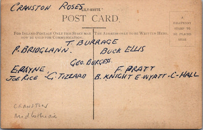 Sports Postcard: Cranston Roses Football Team, Lily-white Players RPPC XT3548