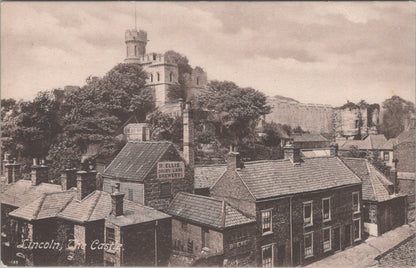 Lincolnshire Postcard: Lincoln Castle Lucy Tower, Drury Lane Brewery  XT3565