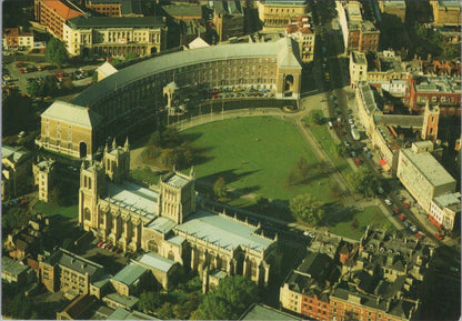 Bristol Postcard: Cathedral Council House College Green Aerial 1980's XT3841