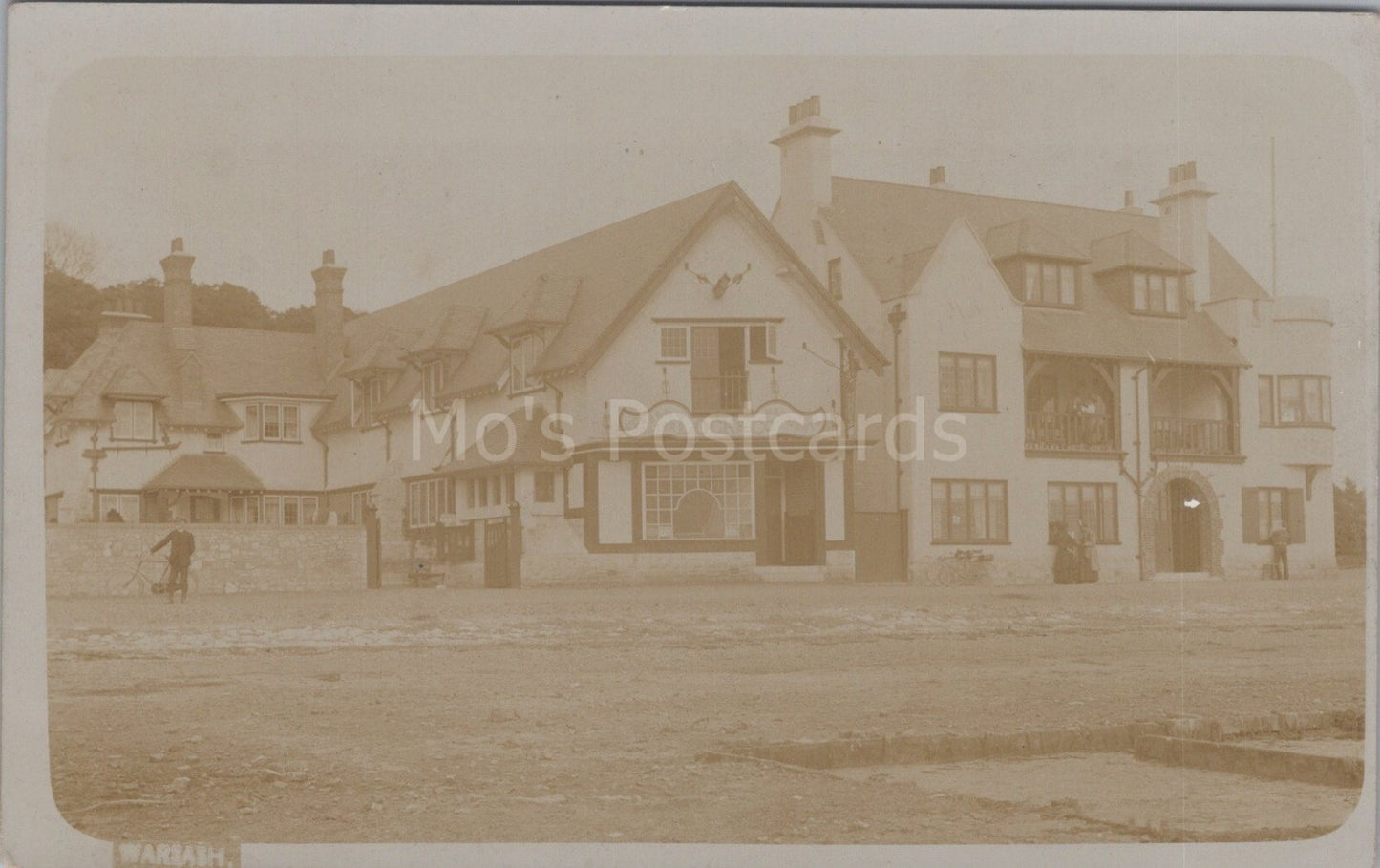 Hampshire Postcard: Warsash Gascoigne Rooms Inn Street Scene RPPC XT3517