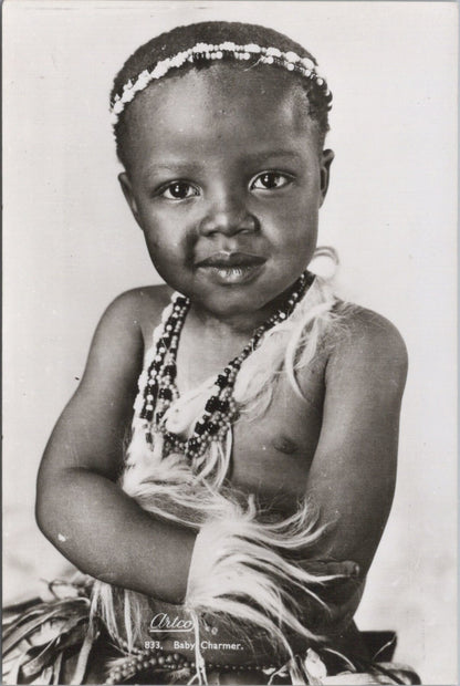 South Africa Postcard: Baby Charmer Traditional Dress Artco Durban RPPC XT3889