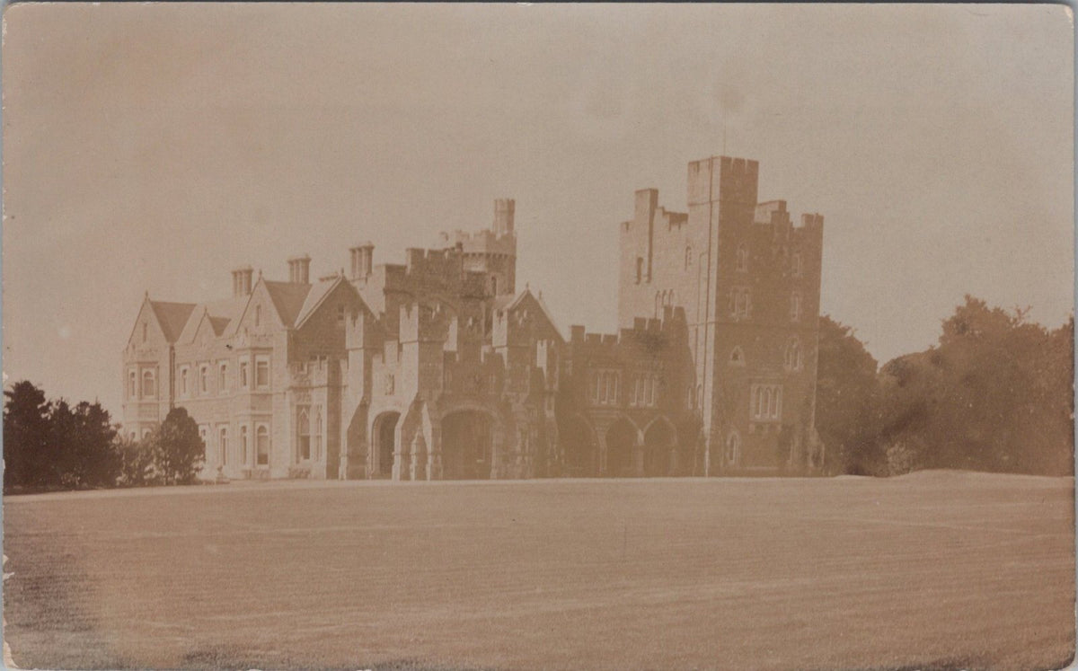 Caernarvonshire Postcard:Bryn-y-Neuadd Llanfairfechan Mansion Castle RPPC XT5553