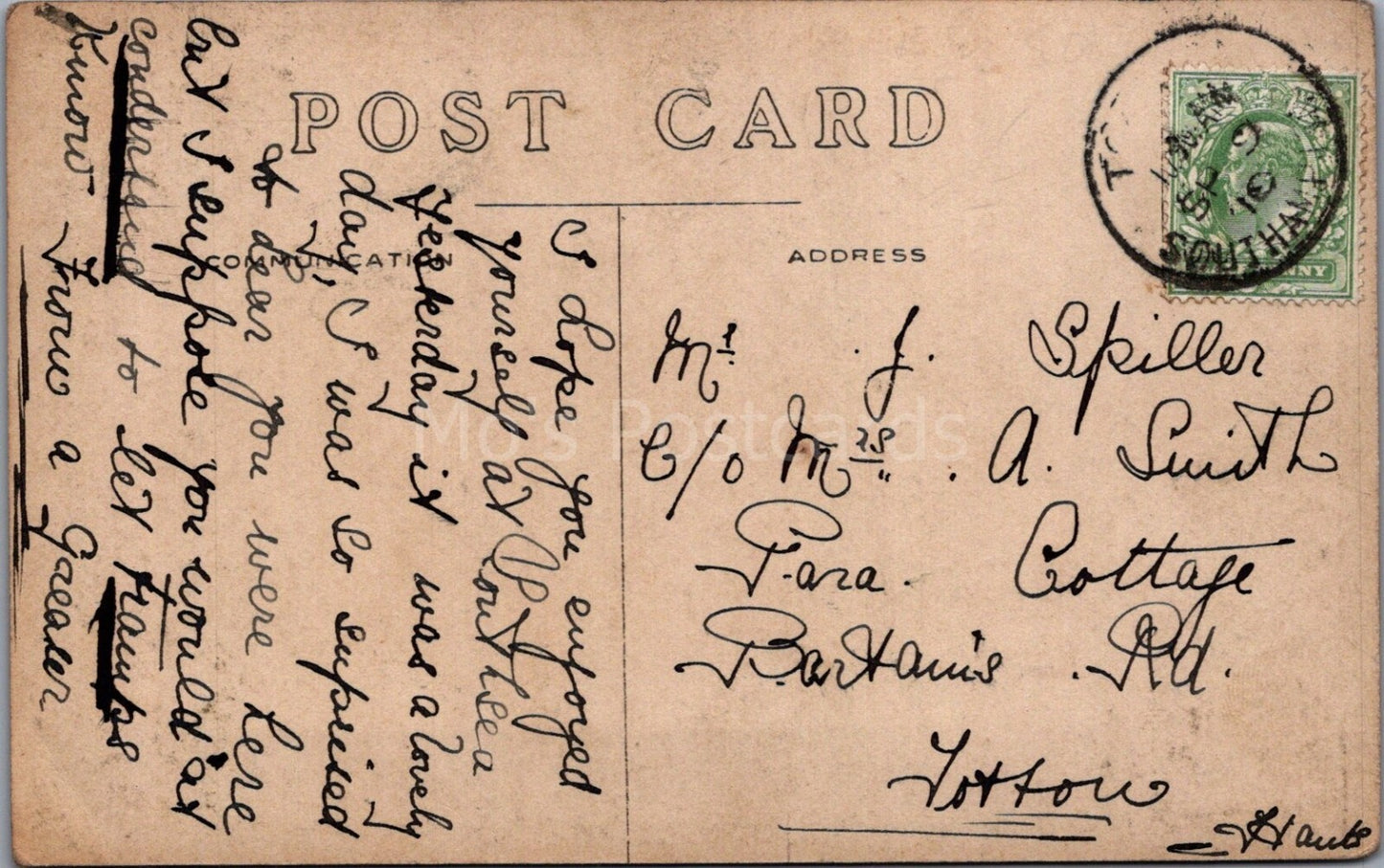 Hampshire Postcard:Ringwood Road Totton Street Scene Carriage RPPC 1910's XT3516