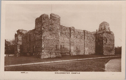 Essex Postcard: Colchester Castle Norman Keep Medieval Fortress RPPC 1920s XT5005