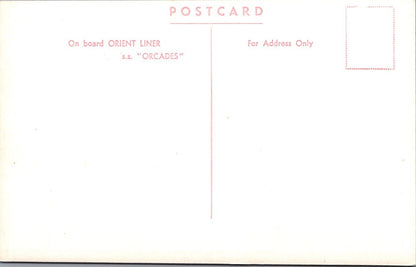 Shipping Postcard: SS Orcades Orient Liner Passenger Ship Sea View 1950's XT5531