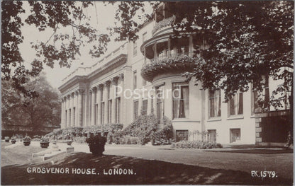 London Postcard: Grosvenor House Park Lane Palace Hotel RPPC 1920’s XT4280