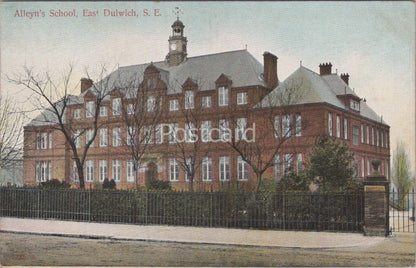 London Postcard: Alleyn's School, East Dulwich Historic Building 1900s XT5089