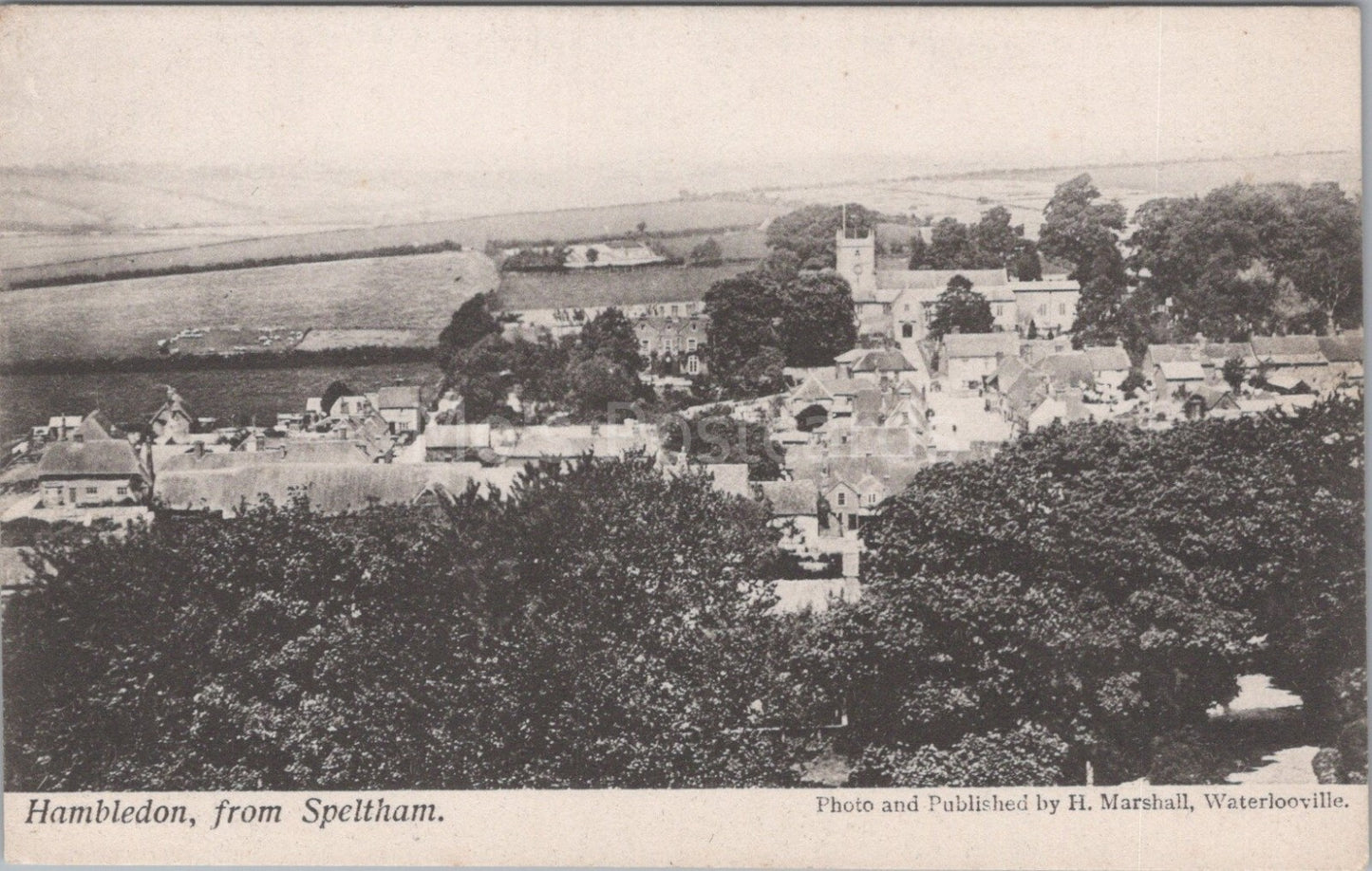 Hampshire Postcard: Hambledon From Speltham Village Church View XT3507