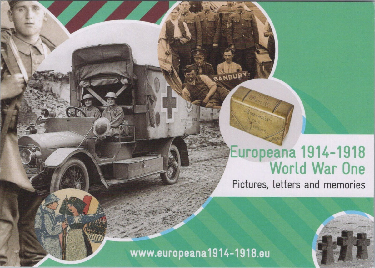 World War One Postcard: Europeana 1914-1918 WW1 Ambulance Collage 2010s XT5367