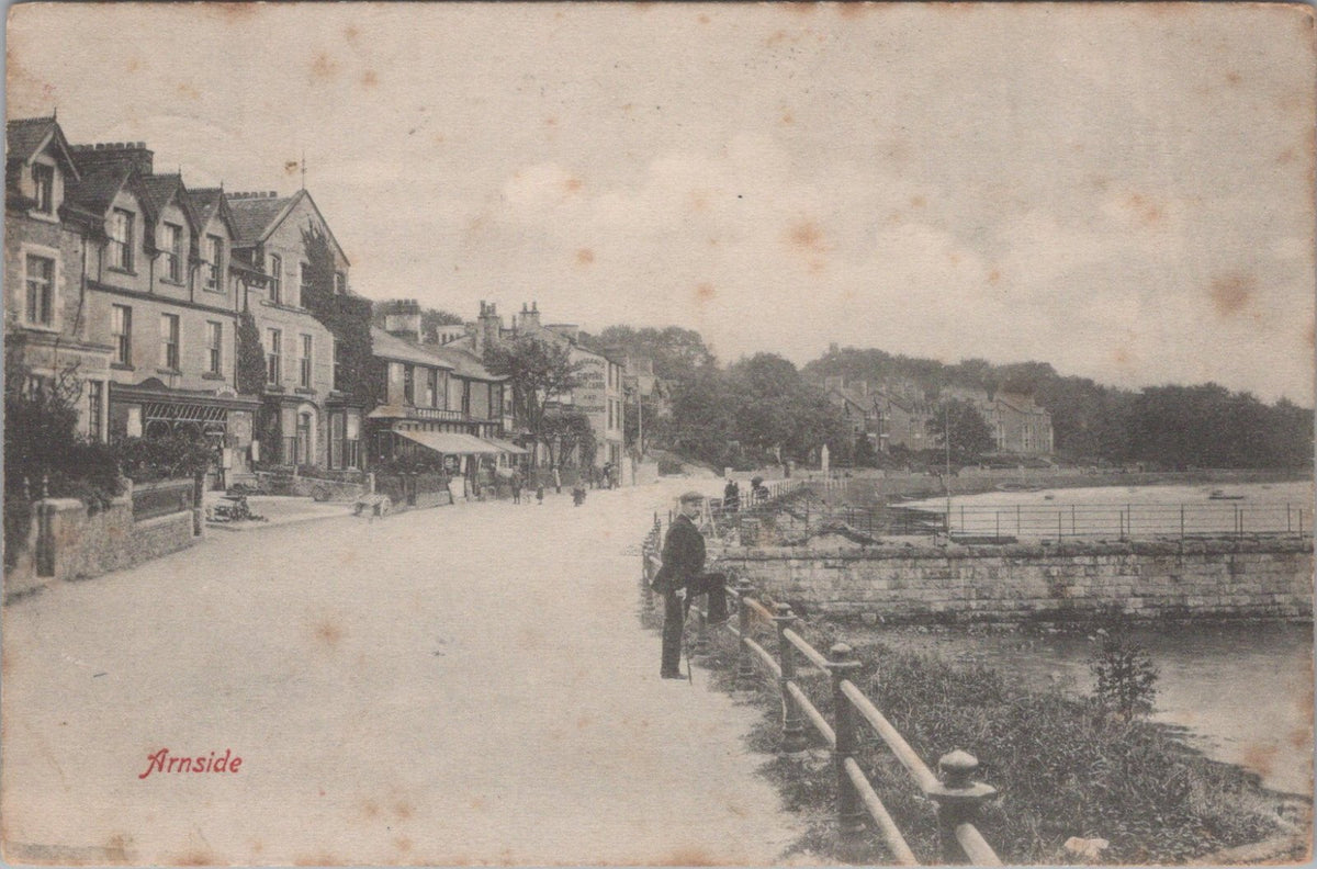 Cumbria Postcard: Arnside Promenade Estuary Waterfront Pier View 1905 X5570