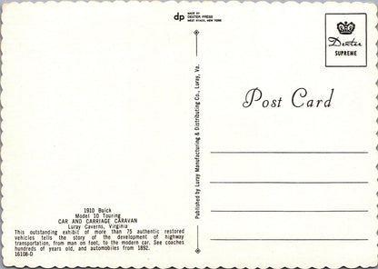 Automobile Postcard: Buick 1910 Model 10 Touring Classic Veteran Car RR23744